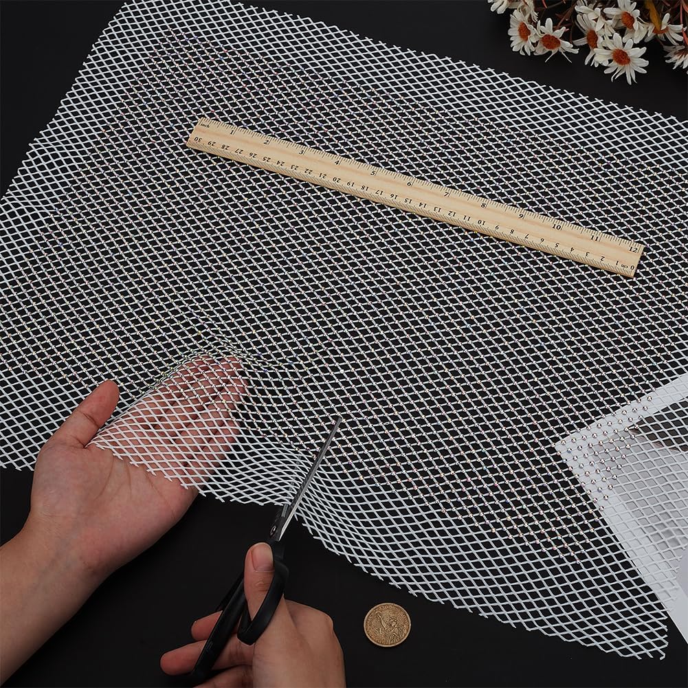Amazon | FINGERINSPIRE ホワイトラインストーン生地 ストレッチ