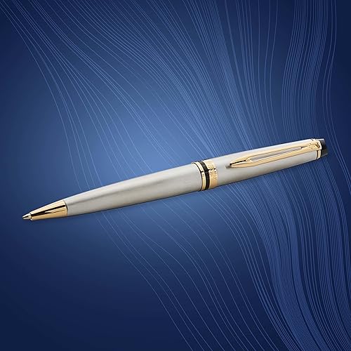 Vista 5 de Bolígrafo lacado negro Waterman Expert con oro, – Bolígrafo con tinta azul (s0951700), dorado (Stainless Steel and Gold)