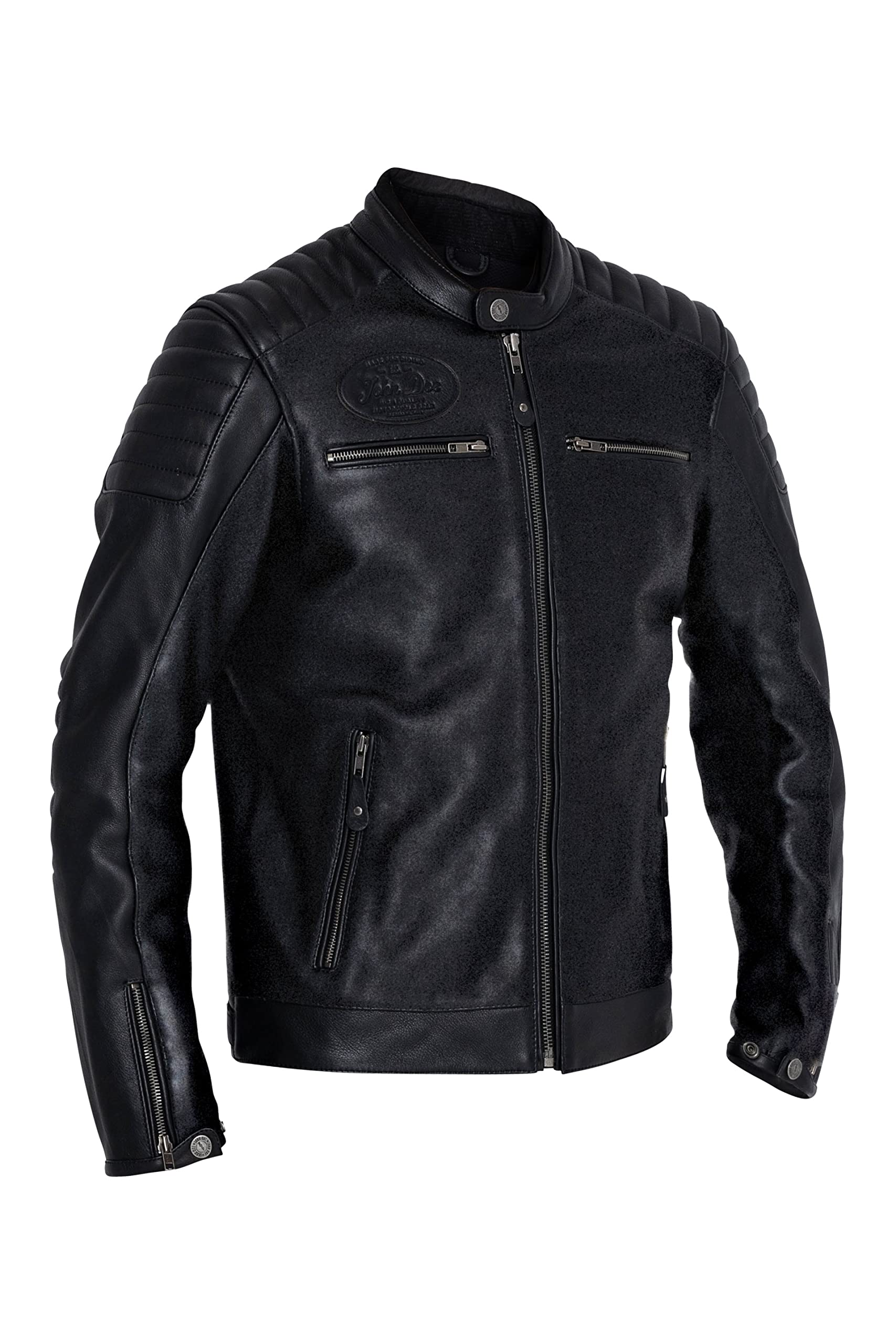 John Doe Dexter Skórzana kurtka motocyklowa, czarny, L
