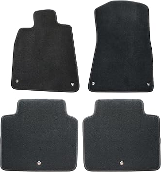 GXARTS Car Waterproof Floor Mats Carpet Full Set Fit for Lexus GS300 GS350 GS460 2006 2007 2008 2009 2010 2011 | All-Weather Protect, Non-slip Backing | Black Velour Automobile Floor Liner Accessories
