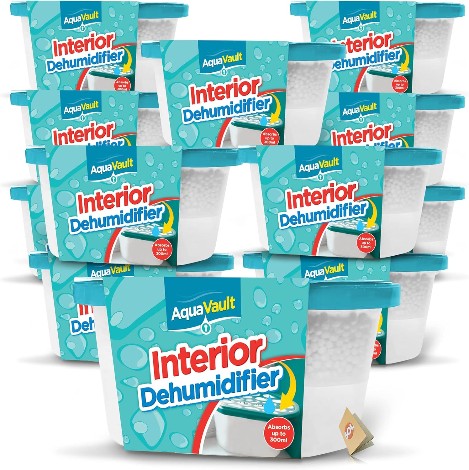 12pk 300ml Interior Dehumidifiers Disposable Window Moisture Absorber