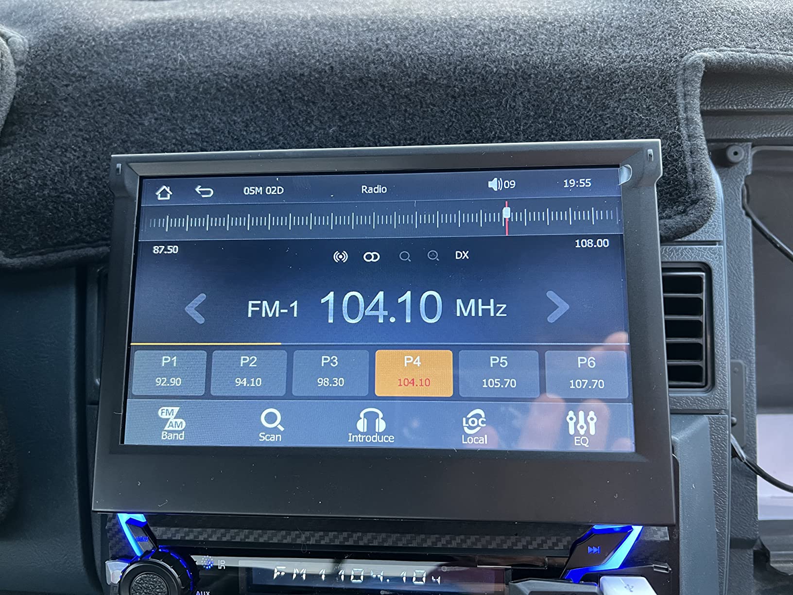 23/mo Finance Single Din Car Stereo with Dash Cam & Backup Camera, 7INCH Flip Out Single Din