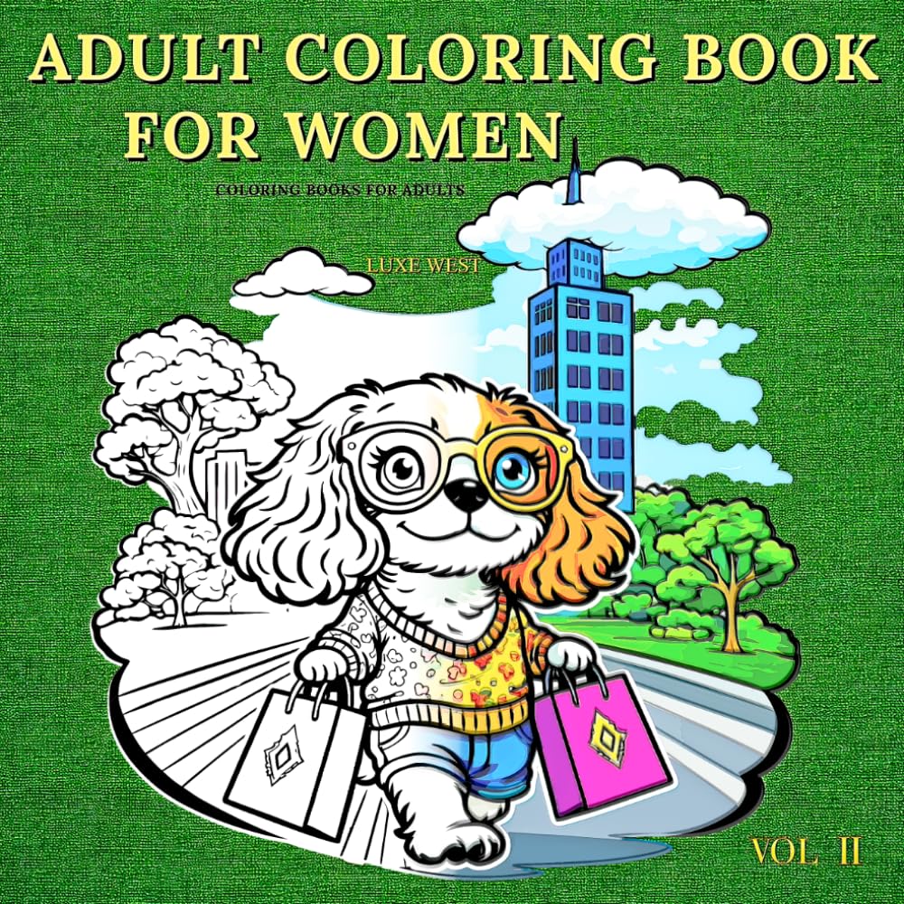 Adult Coloring Book for Women | Coloring Books for Adults | LUXE WEST: VOL II | Thick Paper | Single-Sided | No Filler | Upscale Designs