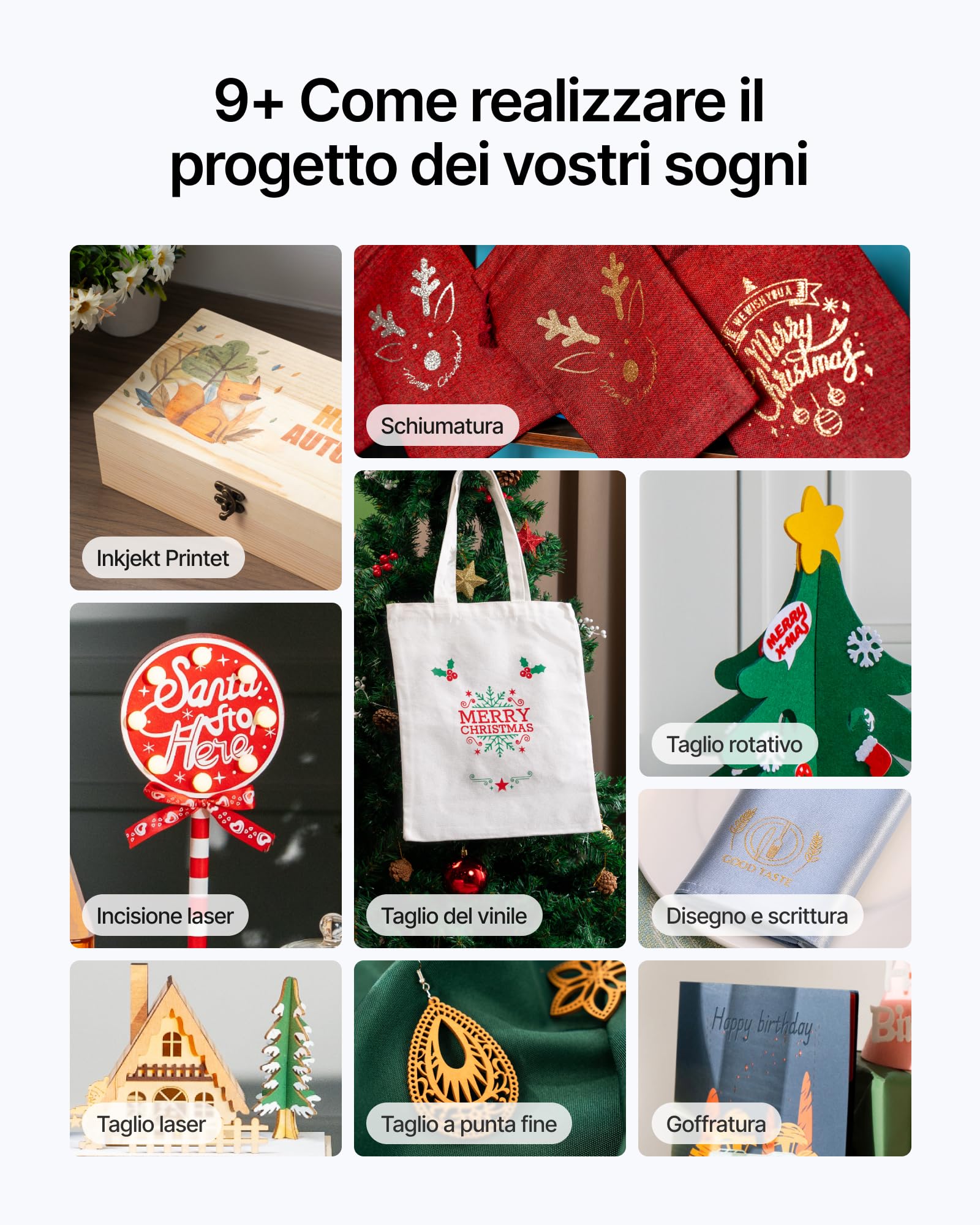 xTool M1 Ultra 4-in-1 Macchina Creativa: Incisore Laser 10W, Stampa Inkjet, Taglio Vinile, Disegno con Penna, per Oltre 1000 Materiali, Fai-da-te, Regali, Artigianato Domestico, Piccole Aziende