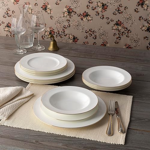 Miniatura 5 de Noritake Accompanist - Juego de vajilla de 12 piezas, servicio para 4 personas