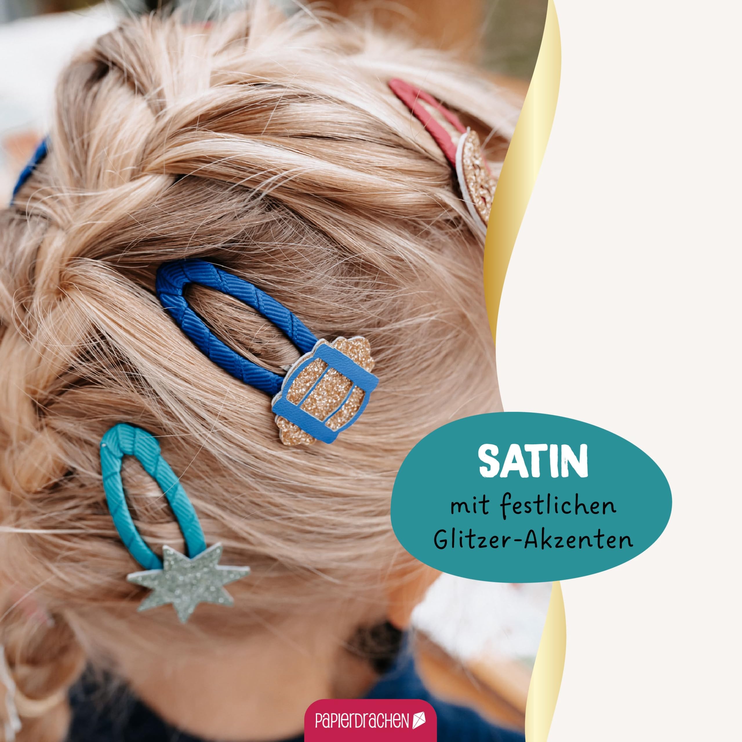 Papierdrachen Special 48 Hair Clips and Hair Bobbles 1001 Night, Durable and Robust - Image 3