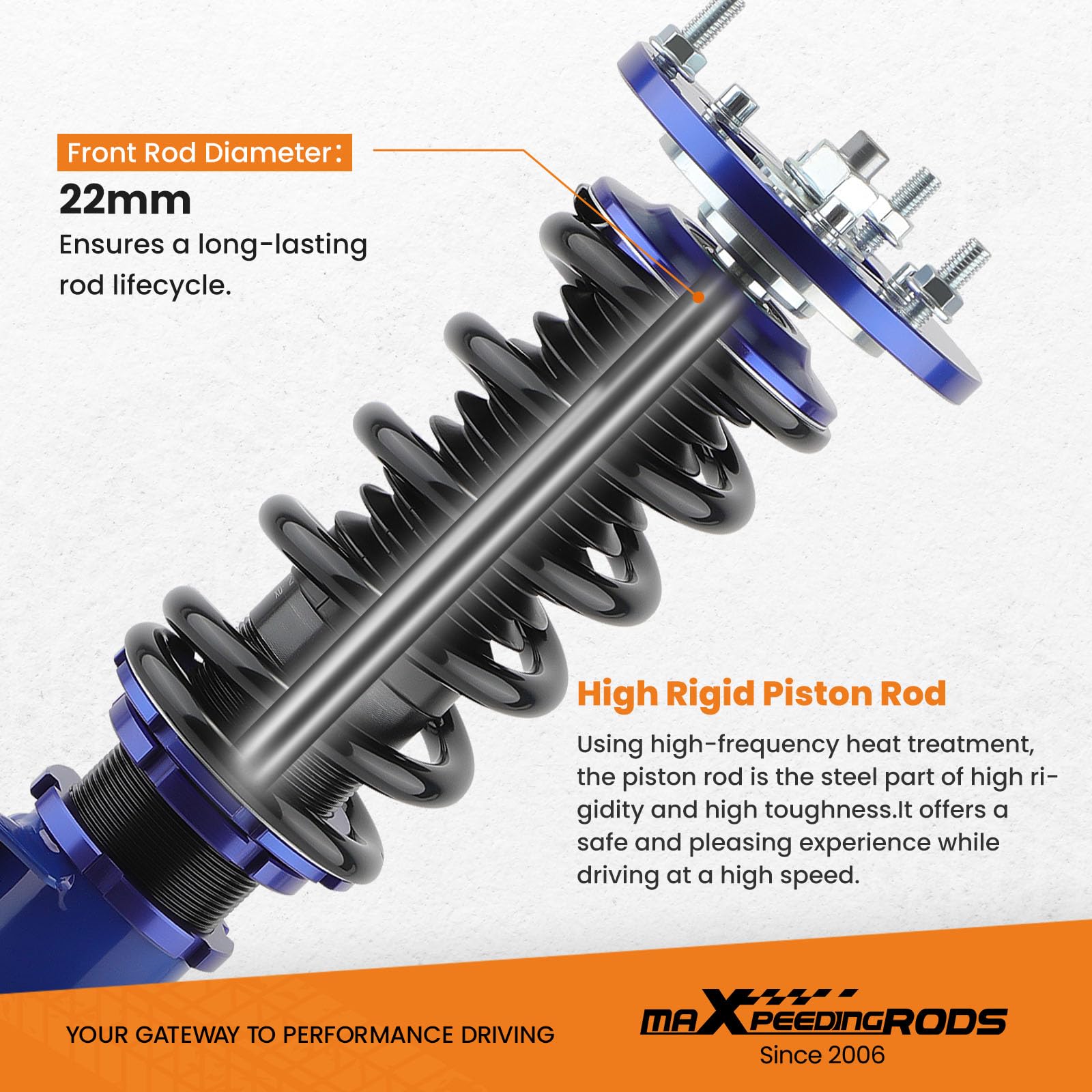 maXpeedingrods Amortisseurs Combinés Filetés pour BMW E36 Série 3 1991-1999 Coupe Touring