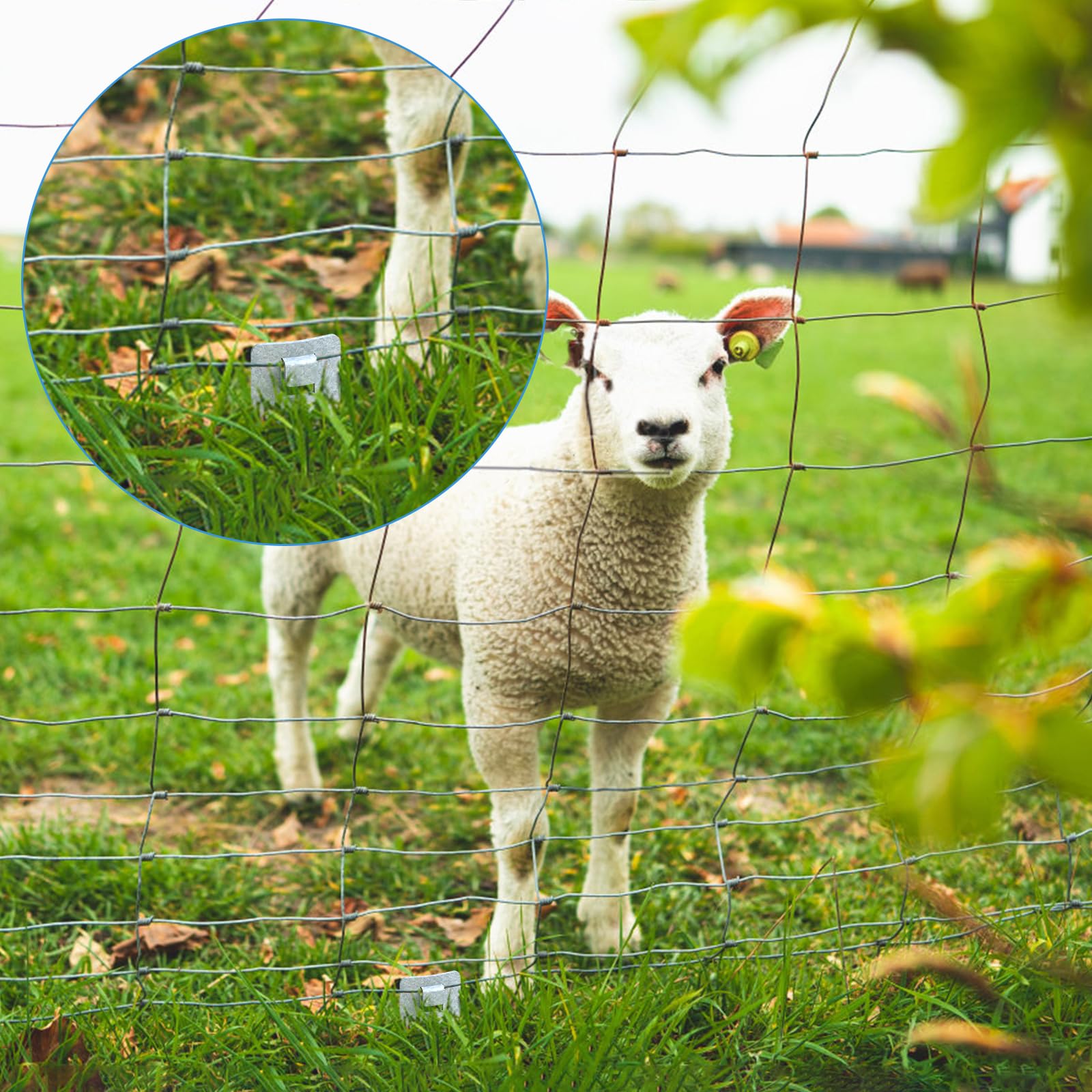 JYioug 30X Bodenanker für Wildzaun – Zaunanker zur Befestigung von Knotengeflecht – Erdnägel 33 cm lang aus verzinkt für stabilen Halt von Wild-Zaun und Weidezäunen (30 Stück)