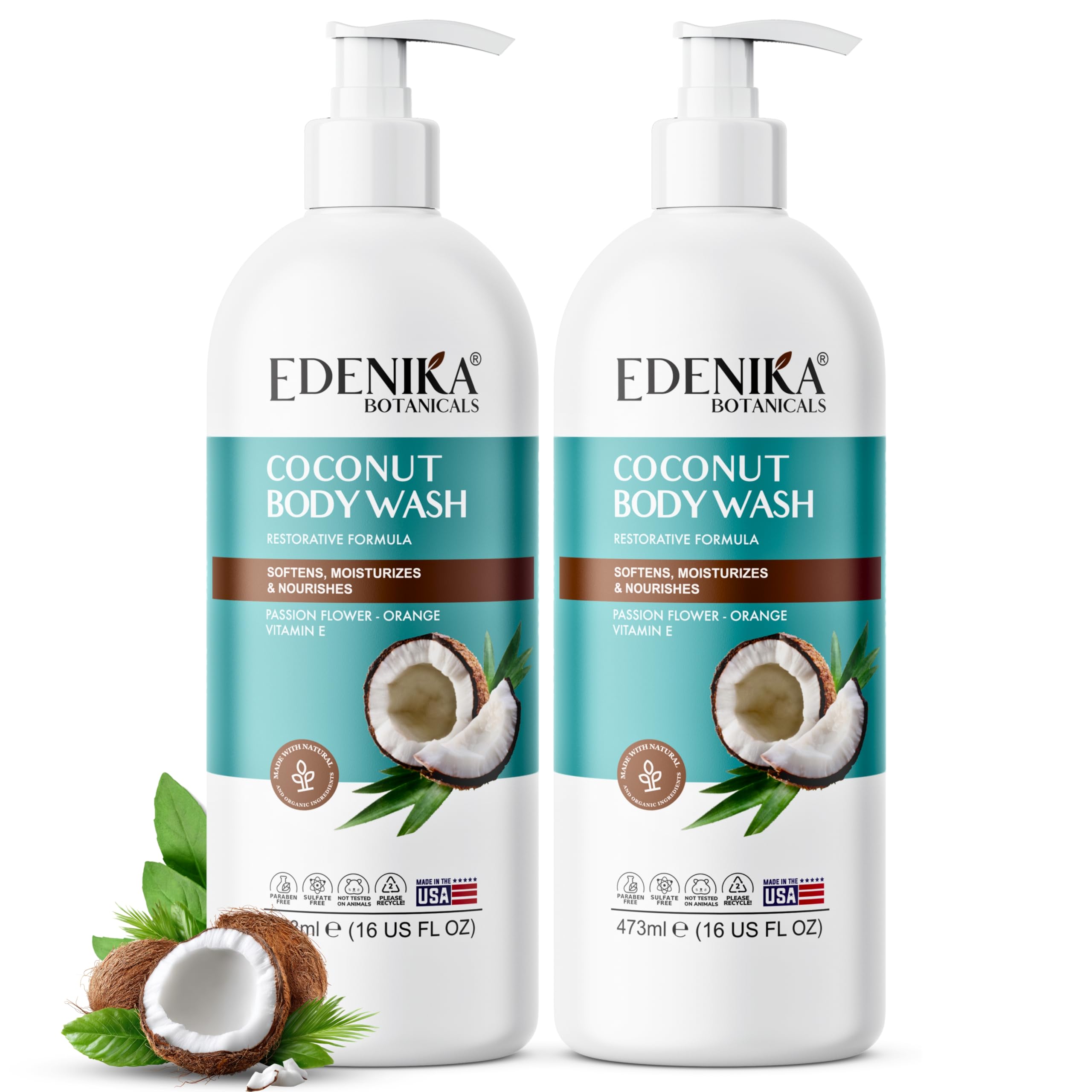 EDENIKA BOTANICALS Coconut Body Wash