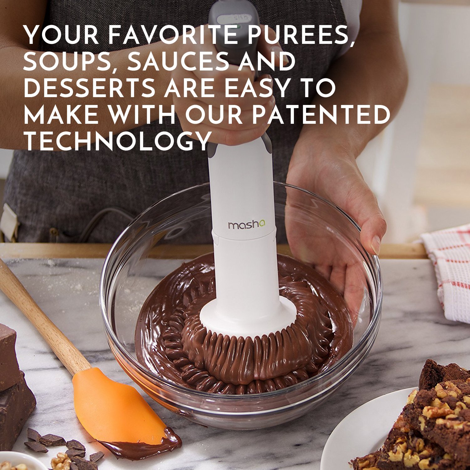 Masha Official Electric Potato Masher Hand Blender 3in1 Multi Tool