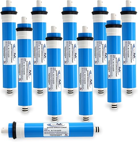Miniatura 8 de APPLIED MEMBRANES INC. Membrana de ósmosis inversa 100 GPD  Reemplazo del filtro de agua de membrana RO para sistema de filtración de agua de