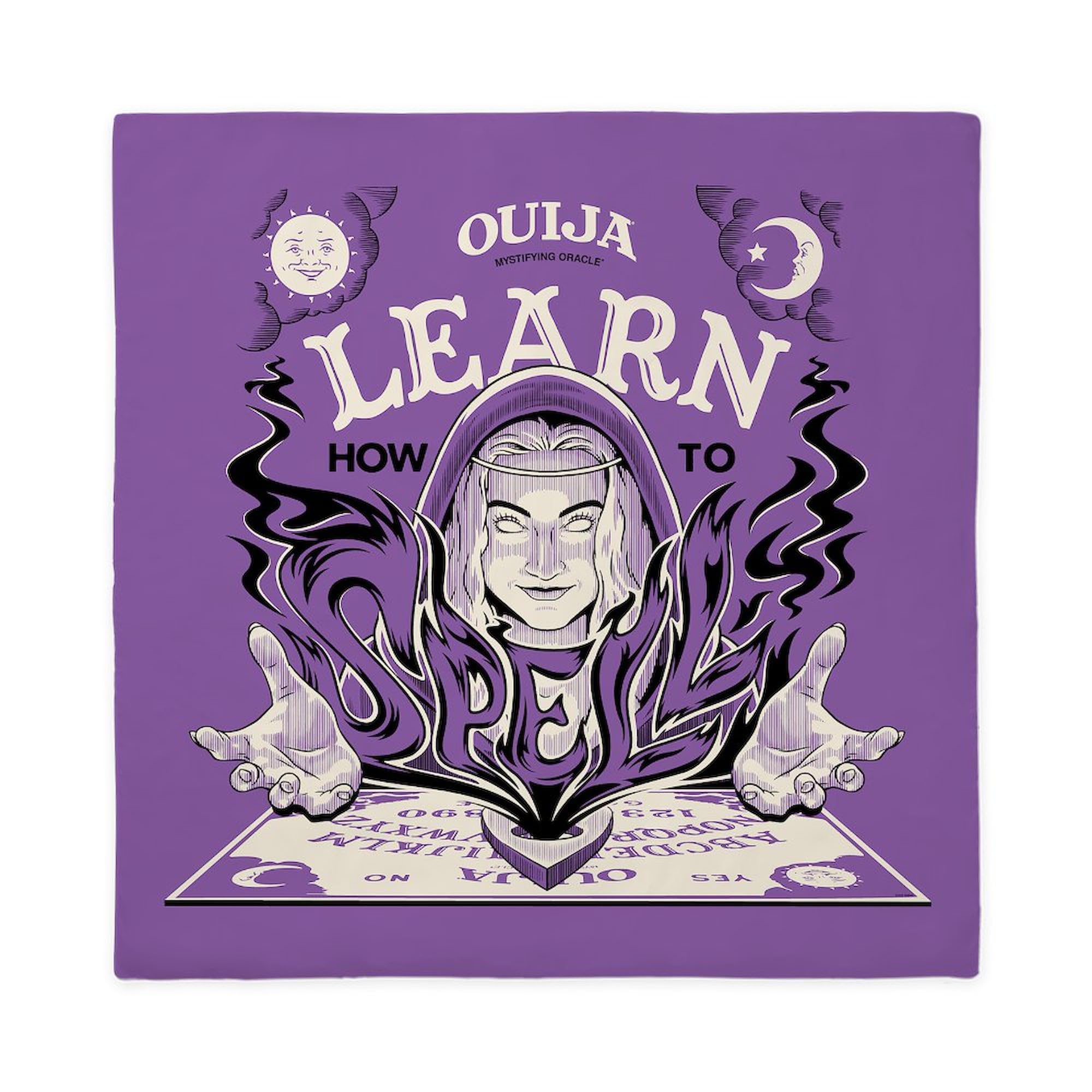CafePress Ouija: Learn How to Spell Queen Duvet Cover, Printed Comforter Cover, Unique Bedding