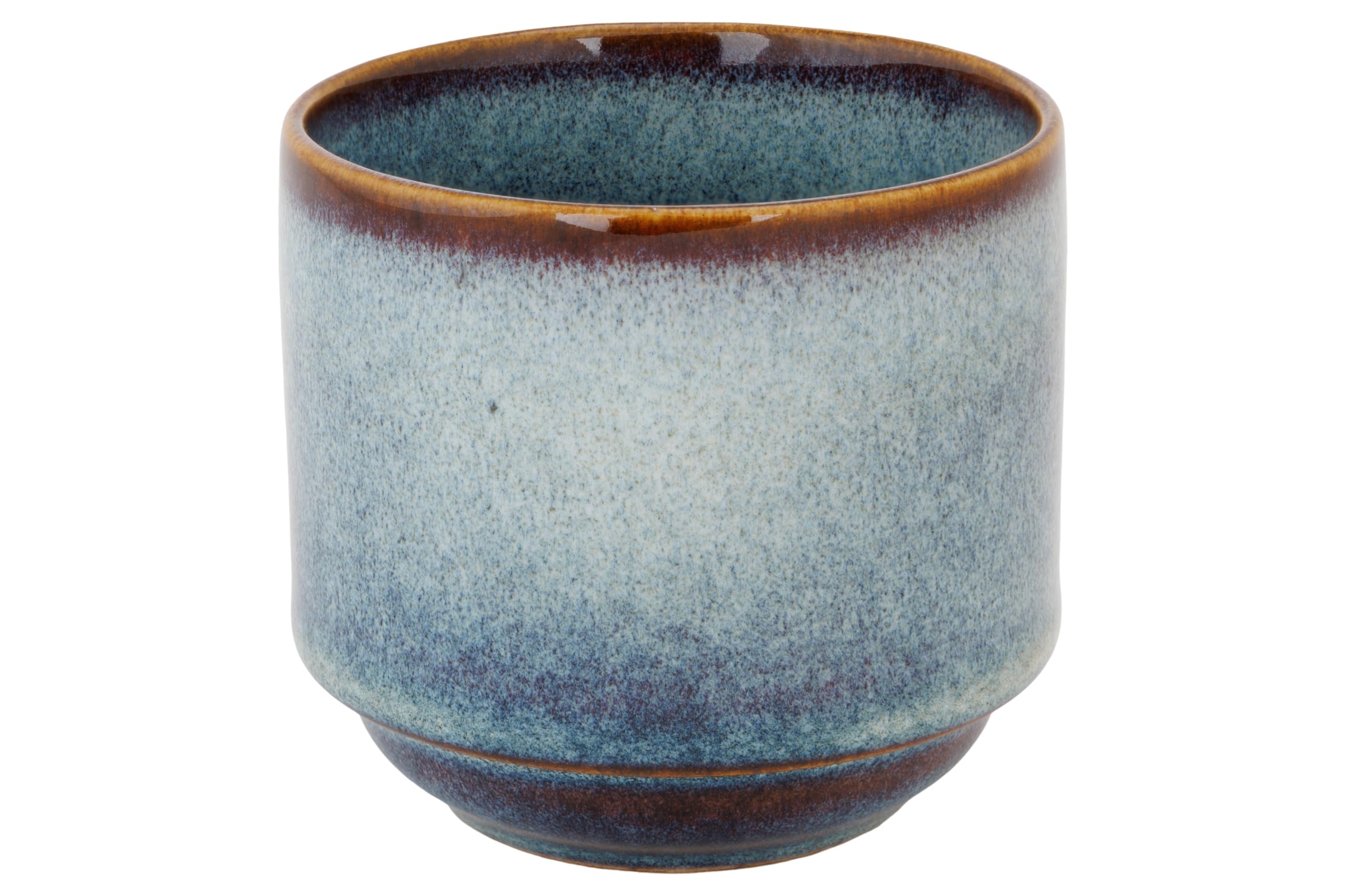 Cosy & Trendy Set of 6 Jade Stoneware Cups, Indigo, 20 cl