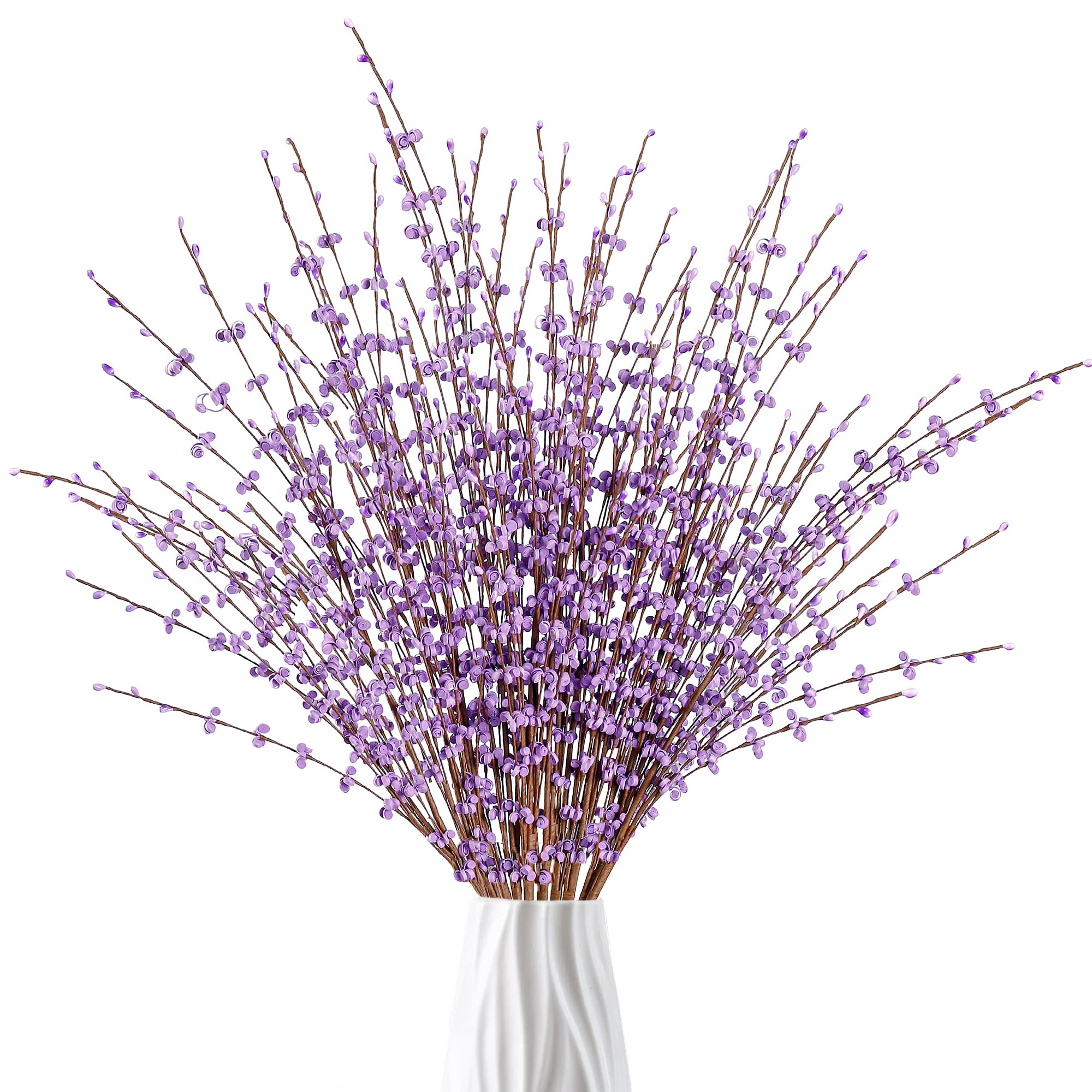 Sggvecsy 10 Pcs 29.5’’ Long Artificial Jasmine Flowers Tall Fake Flower Bouquet Faux Jasmine Plants Dry Branches for Wedding Home Party Office Hotel