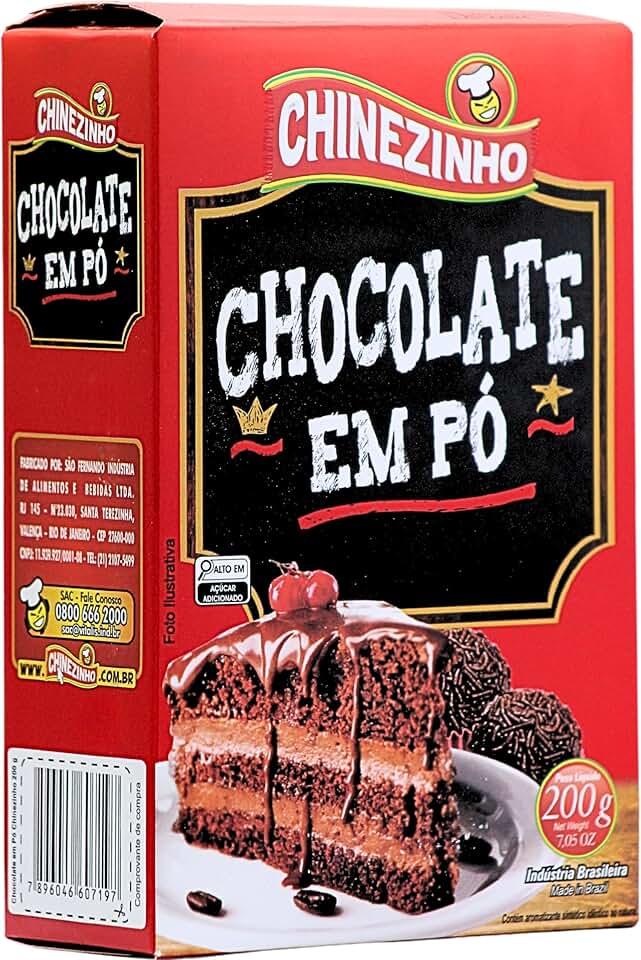 Chinezinho Chocolate Em Pó 200 Gramas