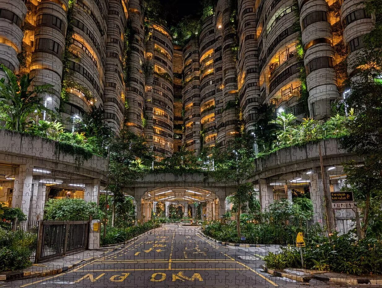 Puzzle 5000 elementów dla dorosłych, architektura, drewniane puzzle, 155 x 104 cm, części ściśle do siebie pasują, dla mężczyzn, kobiet, starszych, seniorów, dekompresyjnych, letnich dekoracji