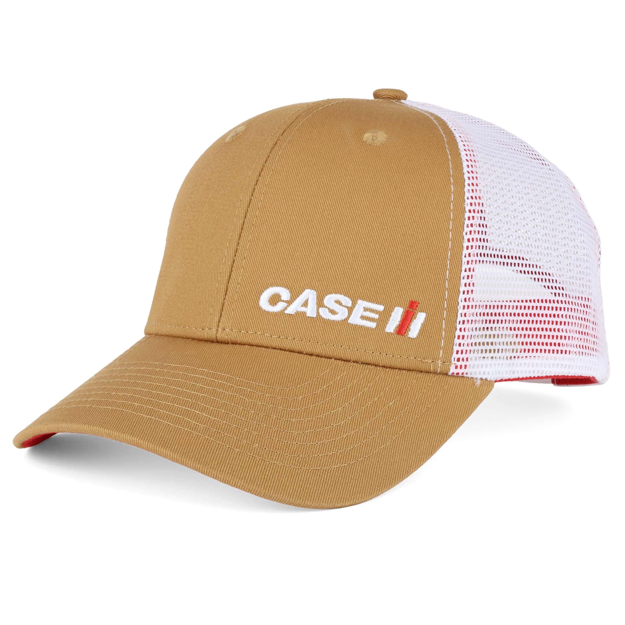 Case IH Back Roads Brown Twill Cap with White Mesh Back 400858, One Size