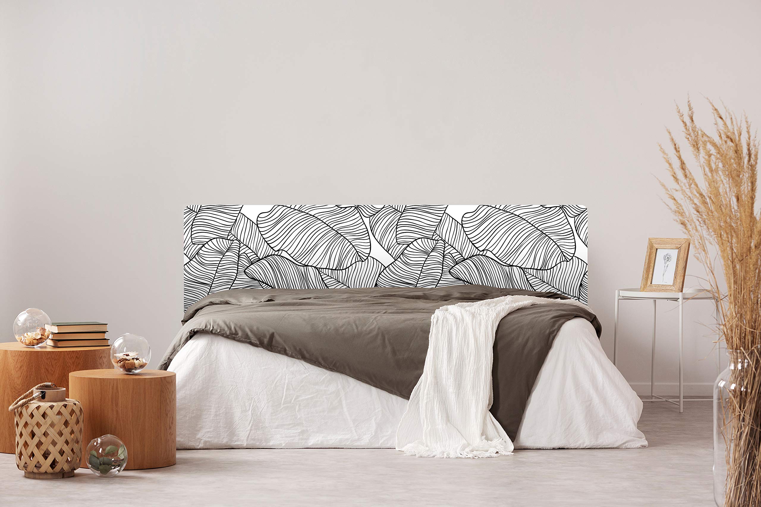 Tête De Lit Décorative Kailua - PVC Mousse 10 Mm - 150x60 Cm - Impression UVI - Facile à Installer - Suspension Incluse