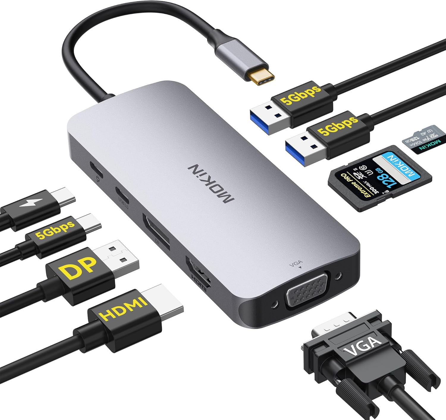 Macbook Ladekabel Leuchtet Grün Lädt Aber Nicht Amazon.com: MOKiN USB C Multiport Adapter for MacBook Air/Pro, Mac