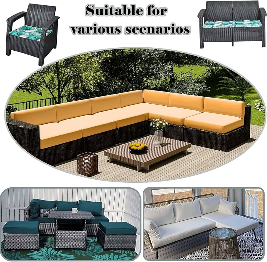 Amazon｜屋外防水ソファークッションカバー屋外ガーデン籐椅子日焼け