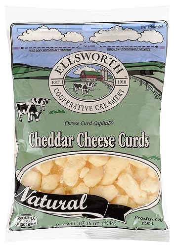 ELLSWORTH Queso queso queso cheddar, liso, 16 onzas (paquete de 8)