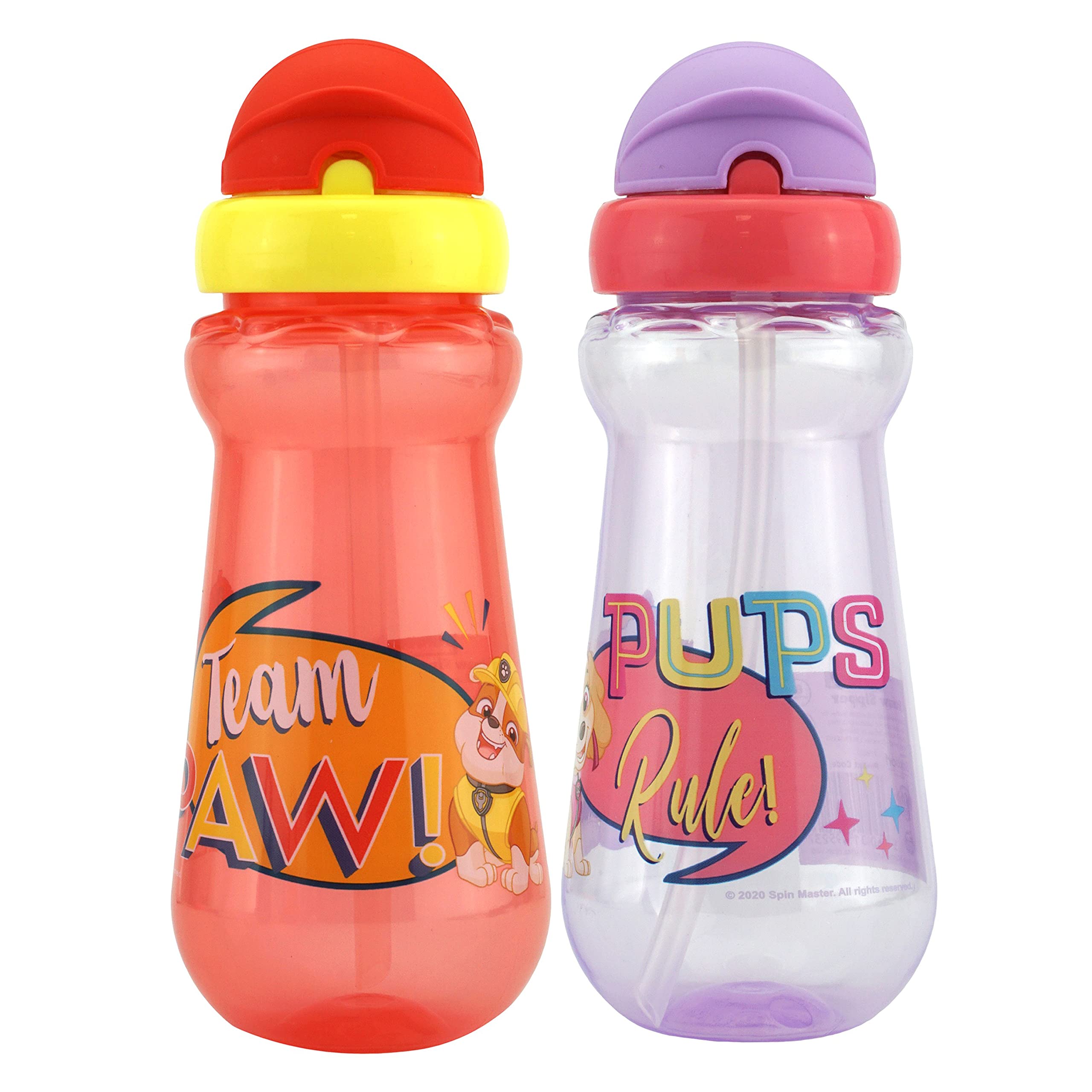 Buy 340 ml Straw Sipper Water Bottle with Flip Top for Kids, Sports Gift Ideal for School, Leak