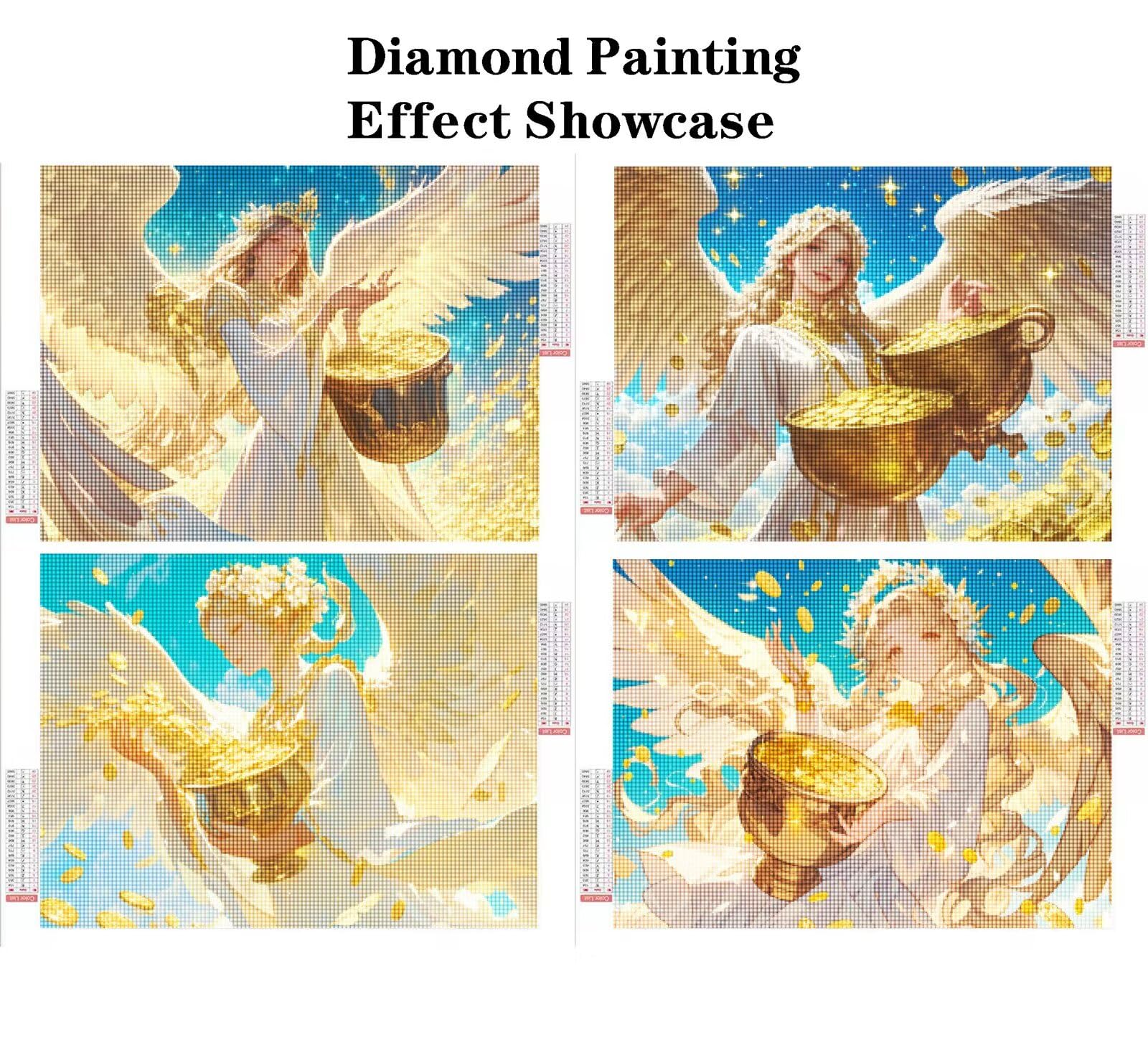 Malarstwo diamentowe krajobraz 120 x 100 cm kwadratowy obraz diamentowy 4 sztuki 2026 nowy zestaw do malowania diamentami 5D z akcesoriami, prezenty świąteczne, dekoracje świąteczne i noworoczne i