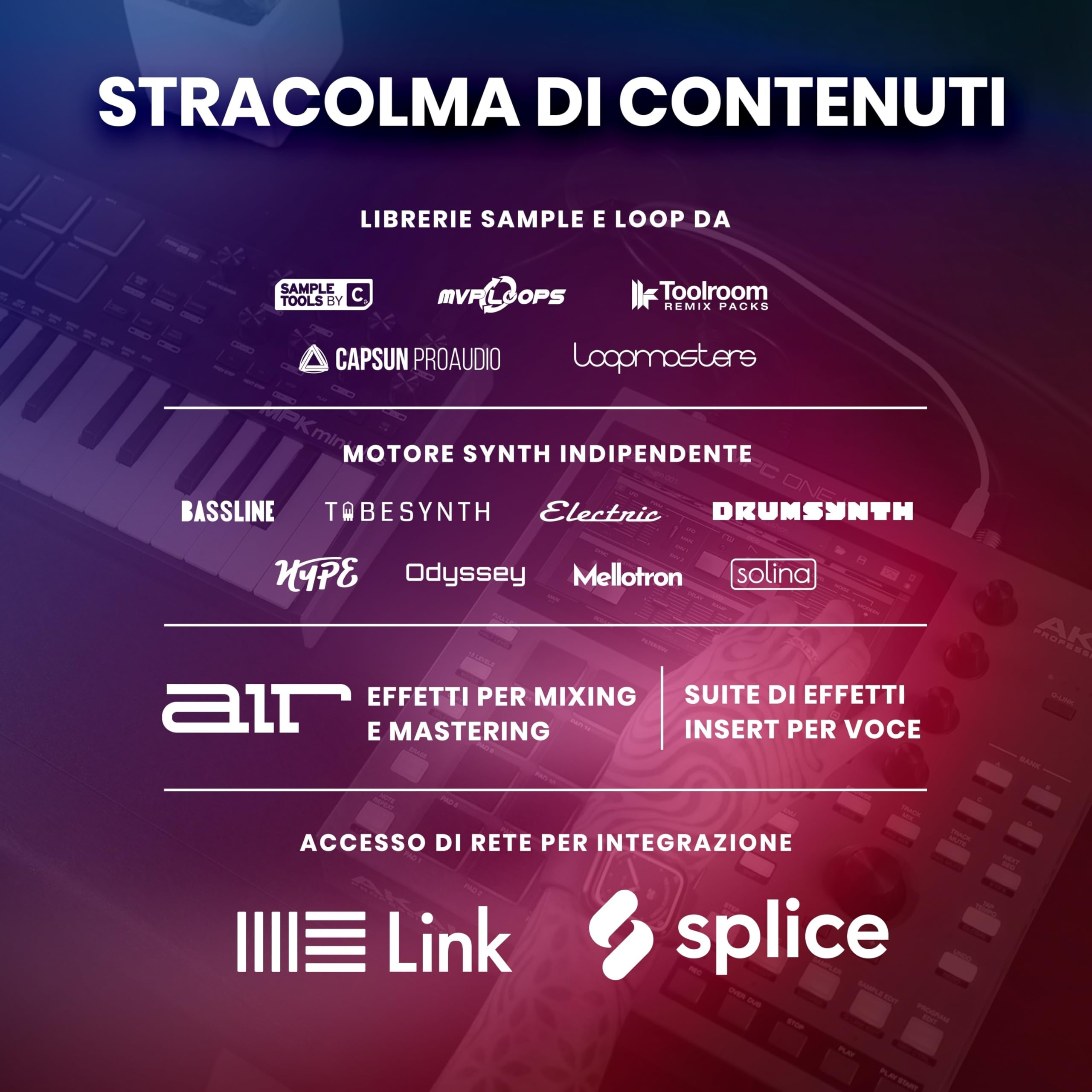 Akai Professional MPC One+ Drum Machine Standalone, Beat Maker e MIDI Controller con WiFi, Bluetooth, Drum Pad, Plug-in di Sintetizzazione, Touchscreen e Integrazione Native Instruments