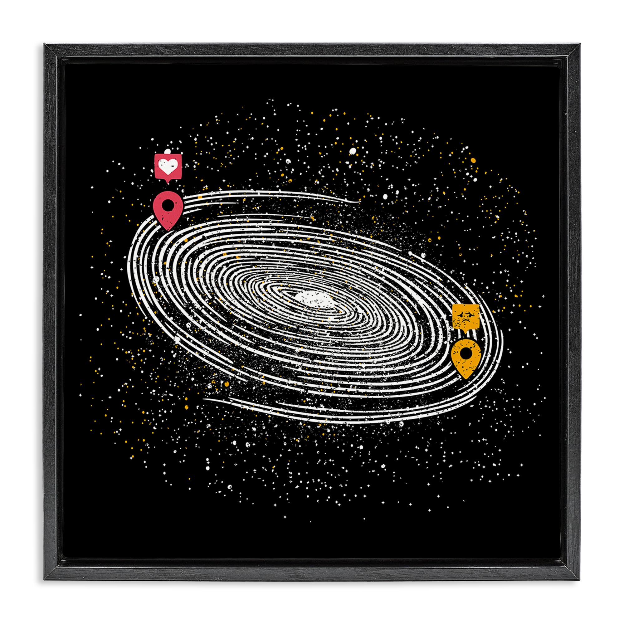 'Love Long Distance'| Floating Frame Canvas Art