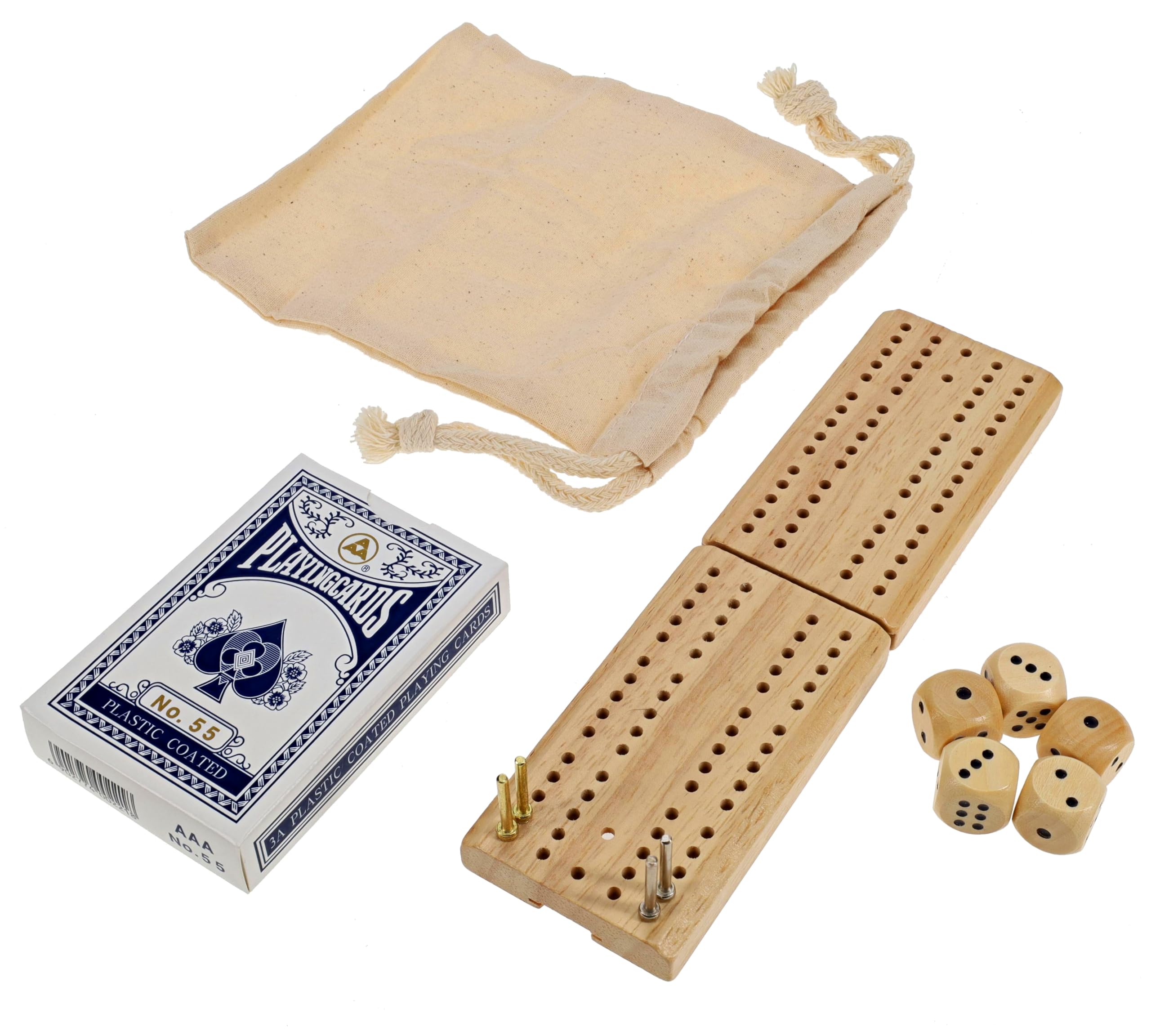 Wood Cabinet Cribbage Set