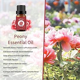 yethious Peony Essential Oils for Diffuser & Aromatherapy Pure Peony Oil for Skin - 10ML