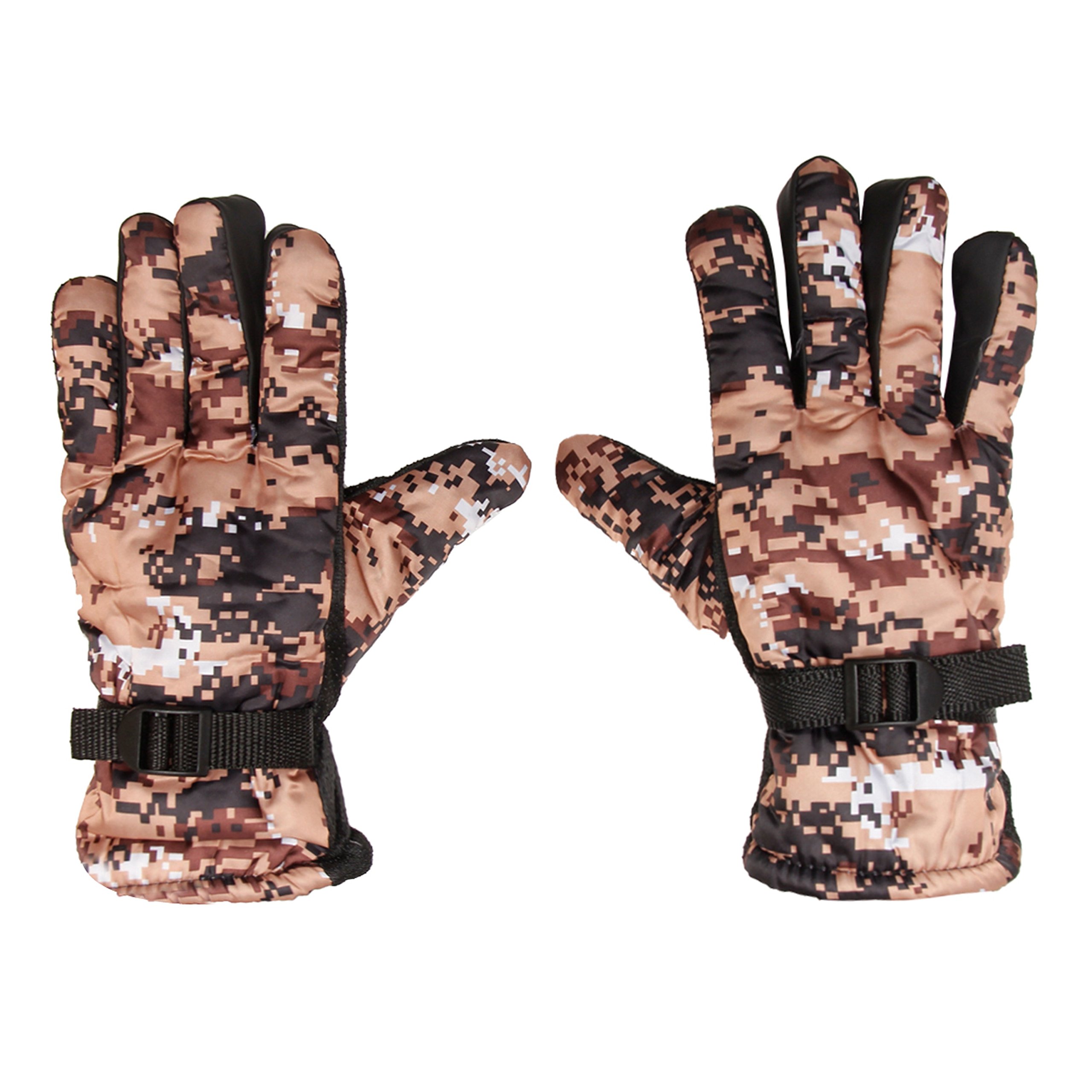 FabSeasons Camouflage Unisex Winter Gloves for Men & Women, Acrylic Woolen on The Inside and PU Material on The Outside-image-11