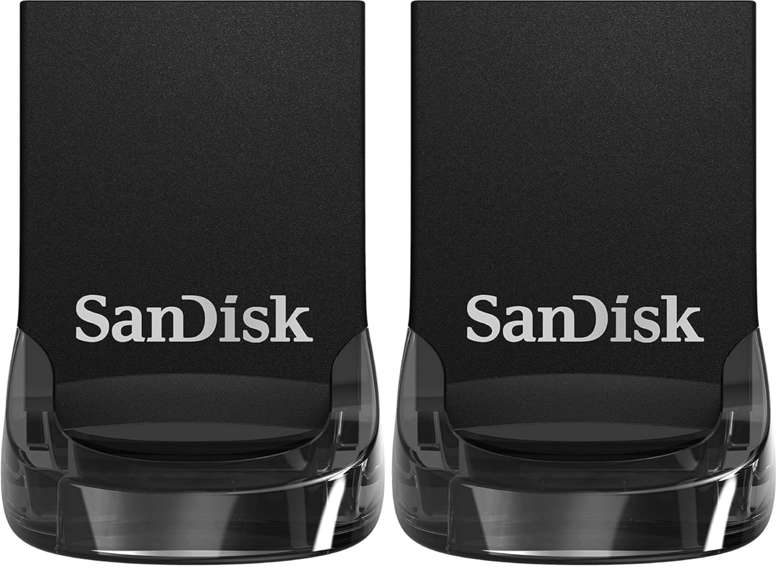SanDisk Ultra Fit USB 3.2 Flash-Laufwerk 128 GB (Für Laptops, Spielkonsolen und Auto-Audiosysteme, Plug-and-Stay, 400 MB/s Lesen, RescuePRO Deluxe Software) (Packung mit 2)