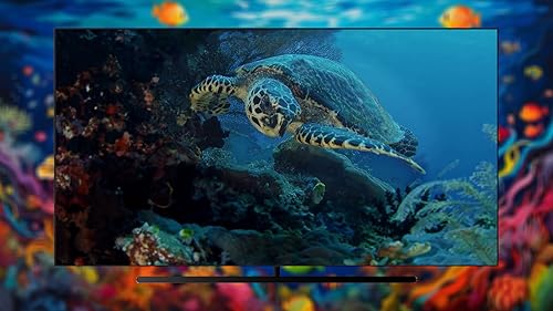Serenidade subaquática-ambiente relaxante de tartarugas marinhas e recifes de corais