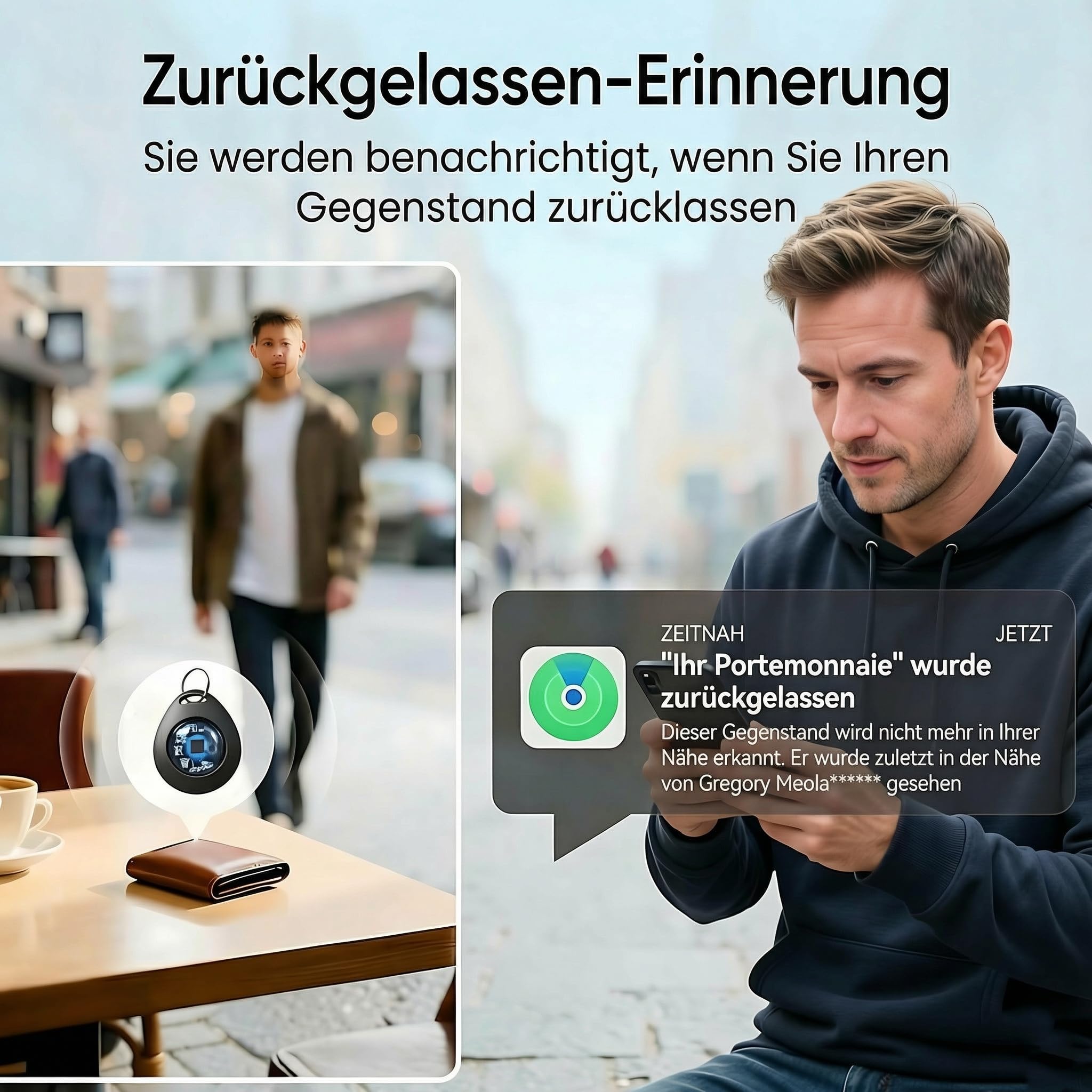 2026 Smart Tag Localizador Llaves[Certificado MFi]Compatible Apple Buscar(Solo iOS)Air Rastreador Bluetooth IP67 Buscador Equipaje Maletas Niños Perro Billetera Mascota Bateria Reemplazable 2 Unidades - 3