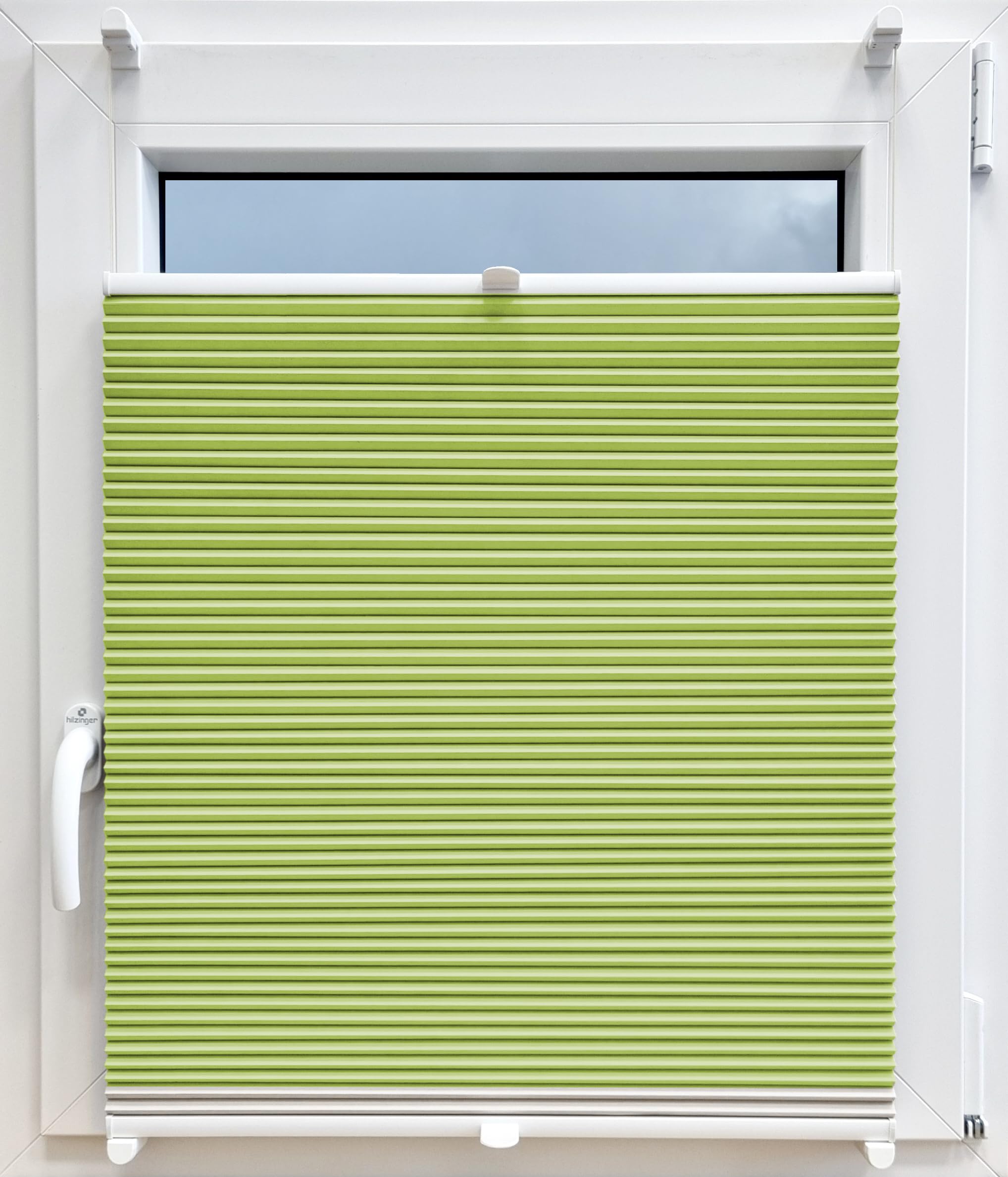 Wabenplissee ohne Bohren Plissee Rollo nach Maß Verdunkelungsrollo Thermorollo für Tür und Fenster Breite 35-140 cm Höhe 30-220 cm lichtundurchlässig Waben Thermo Beschichtung Silber