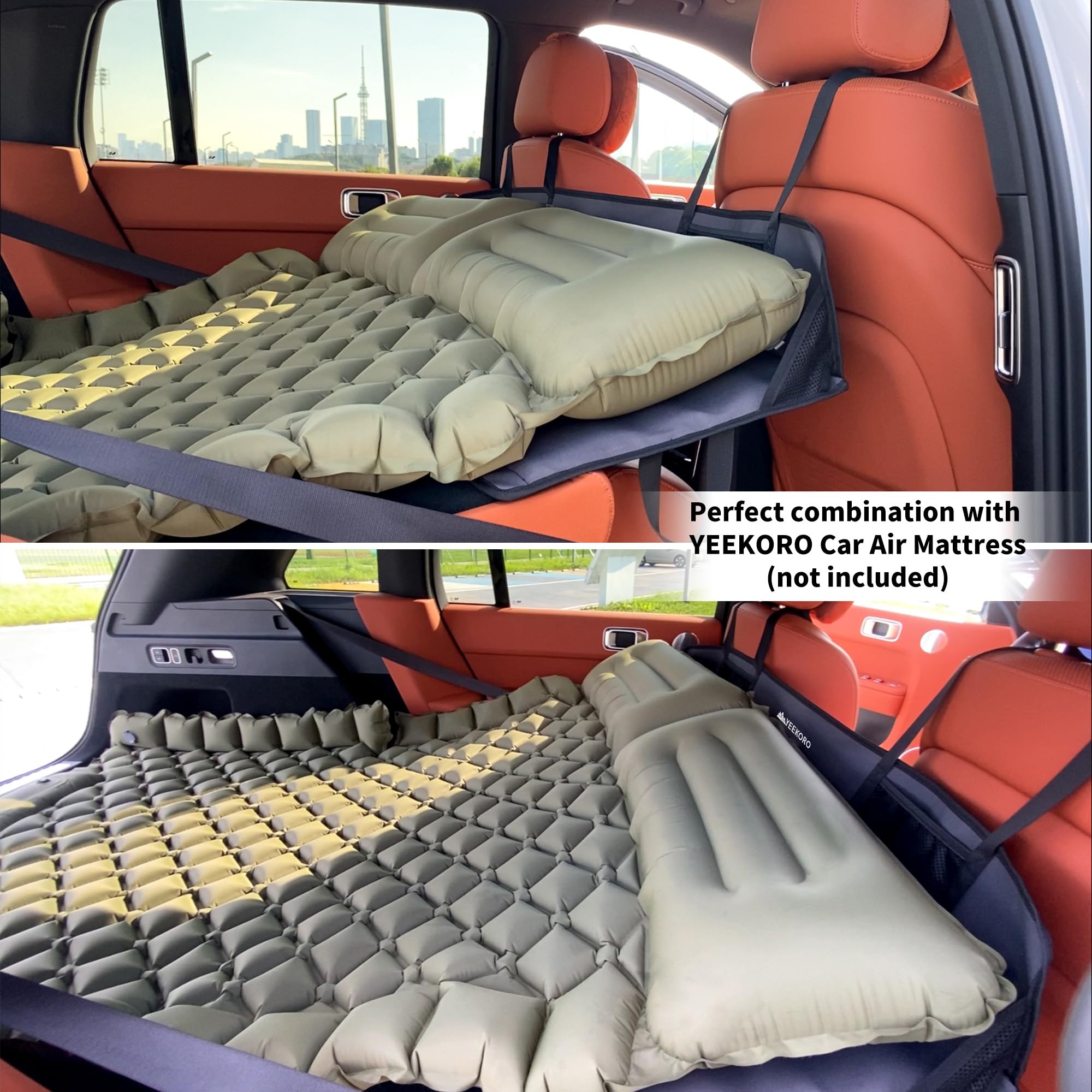 Travel Car Seat Non Inflatable Car Mattress, Folding Car Bed