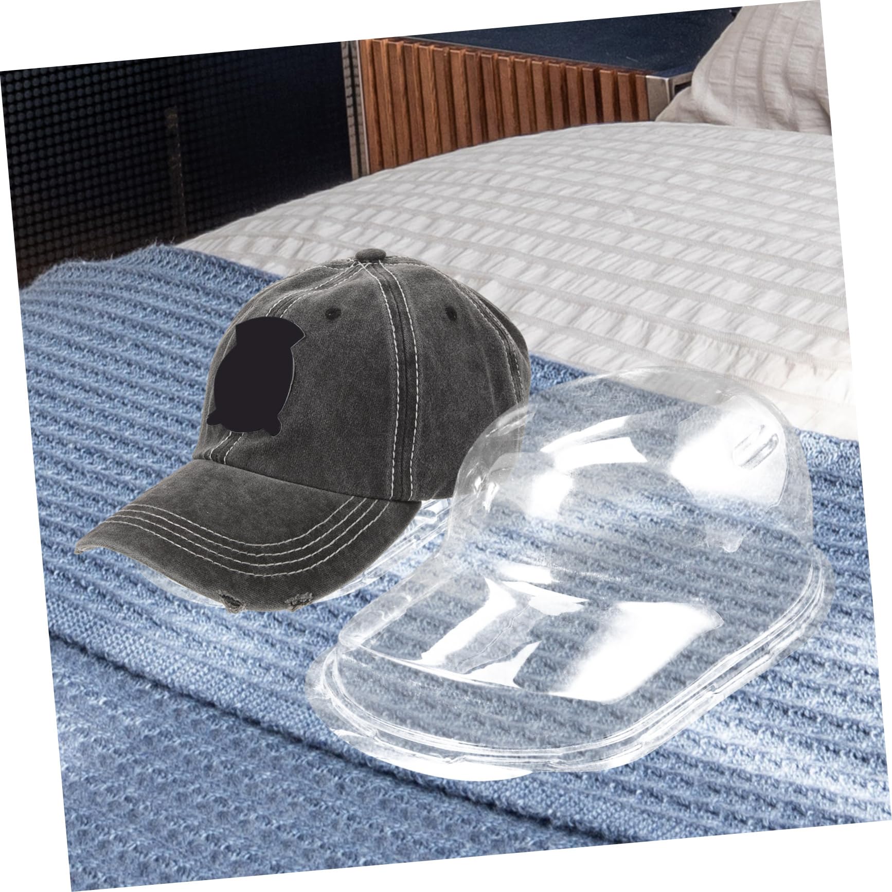 12 Supports Intérieurs Pour Casquettes De Baseball - Transparents, Plastique PVC - Rangement Et Affichage