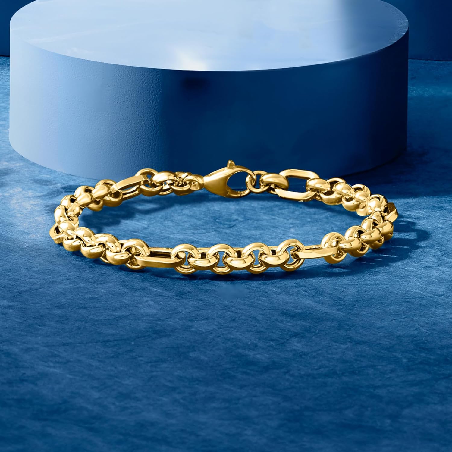 Ross-Simons Italian 18kt Yellow Gold Rolo-Link Bracelet