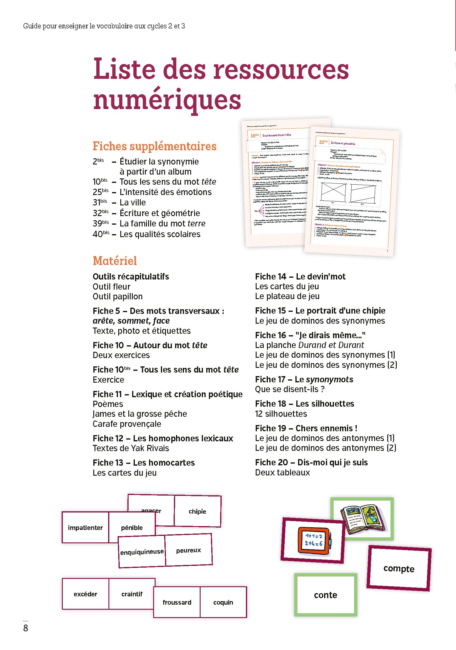 Guide pour enseigner le vocabulaire aux cycles 2 et 3 (+ ressources numériques) - Nouvelle édition conforme aux programmes 2025