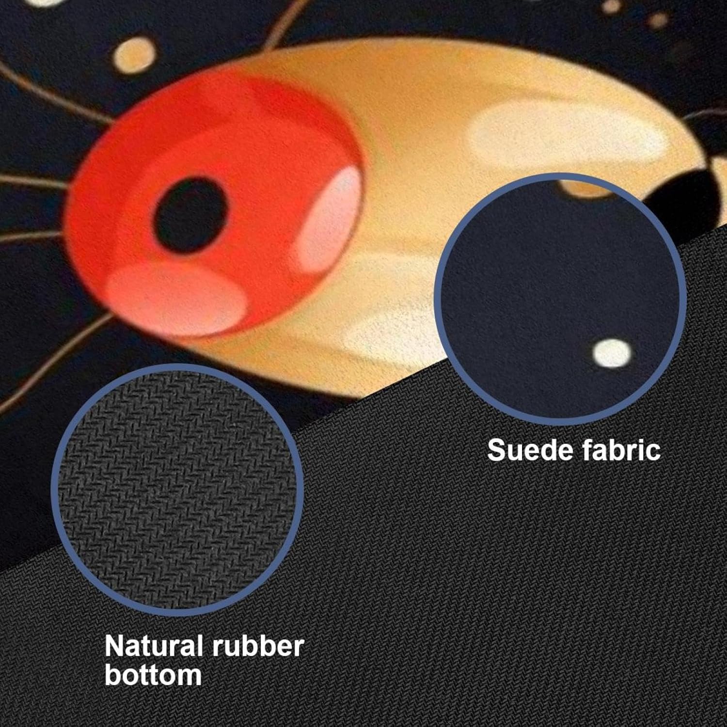 Yoga Towel, Ladybug Pattern Non Slip Sweat Absorbent Hot Yoga Mat Towel for Hot Yoga, Pilates and Fitness - 72.8" x 26.8"