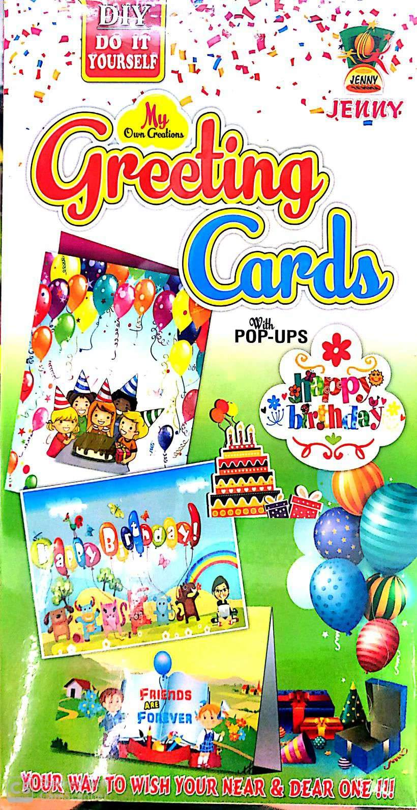Negi Plastic Greeting Card Making Fun Game, Multicolor, 4 Greeting Card,pop-ups,Mini Greeting Cards,envelopes,Glue,Two Way Tape,Decorative Items,Instruction Sheet (B083JH99CX) Amazon Price History, Amazon Price Tracker