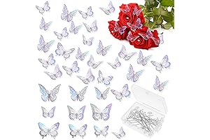 Glamorous Bridal Bouquets Packaged with Floral Diamond Pins and 3D Butterflies