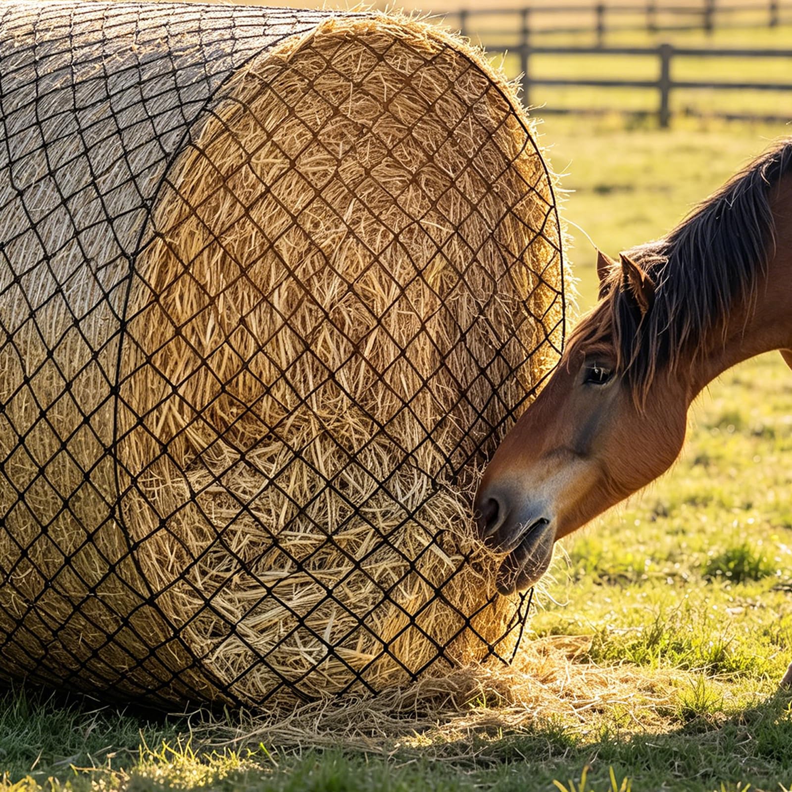 Red de forraje para caballos