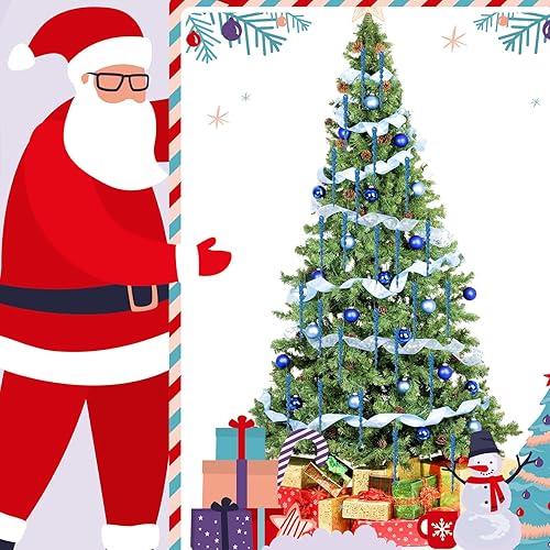 Vista 12 de 30 piezas de carámbanos de plástico retorcidos de plástico de carámbanos de Navidad, decoración colgante para árbol de Navidad, fiesta de Navidad