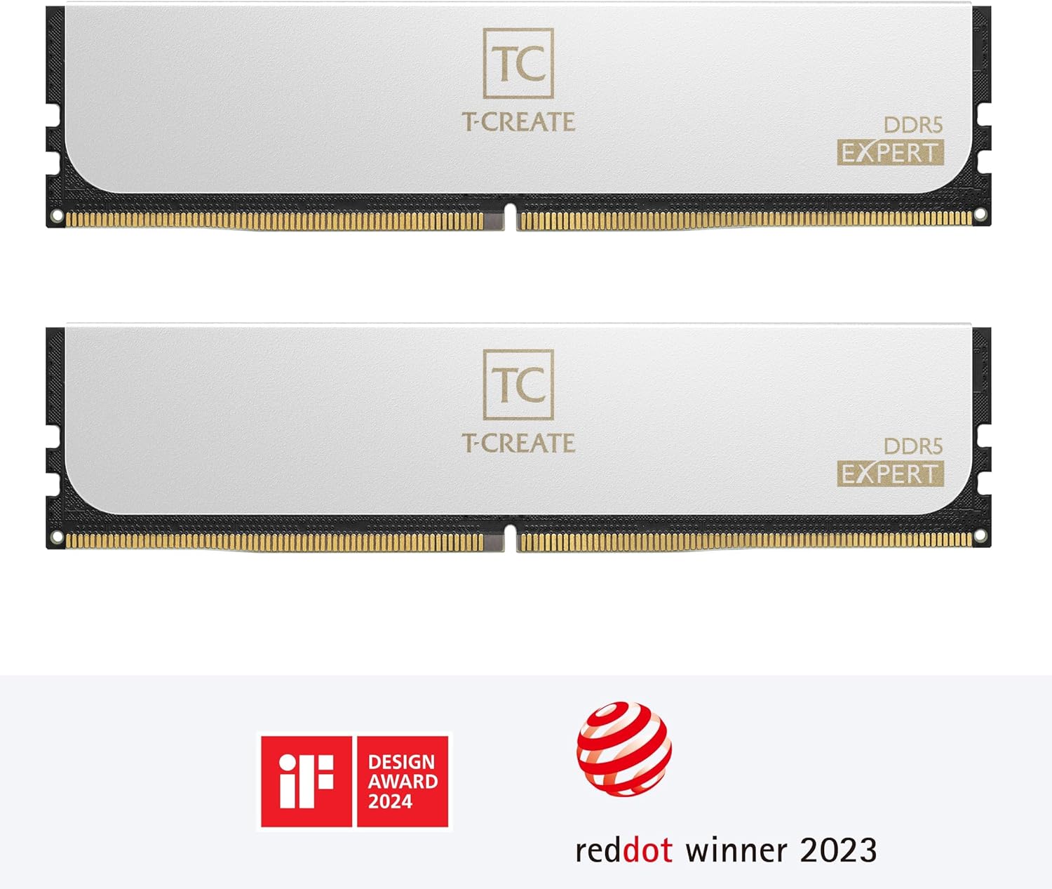 TEAMGROUP T-Create Expert Overclocking 10L CL28 DDR5 32GB Kit (2 x 16GB) 6000MHz (PC5-48000) Intel XMP 3.0 & AMD Expo Compatible Desktop Memory Module Ram White - CTCWD532G6000HC28ADC01