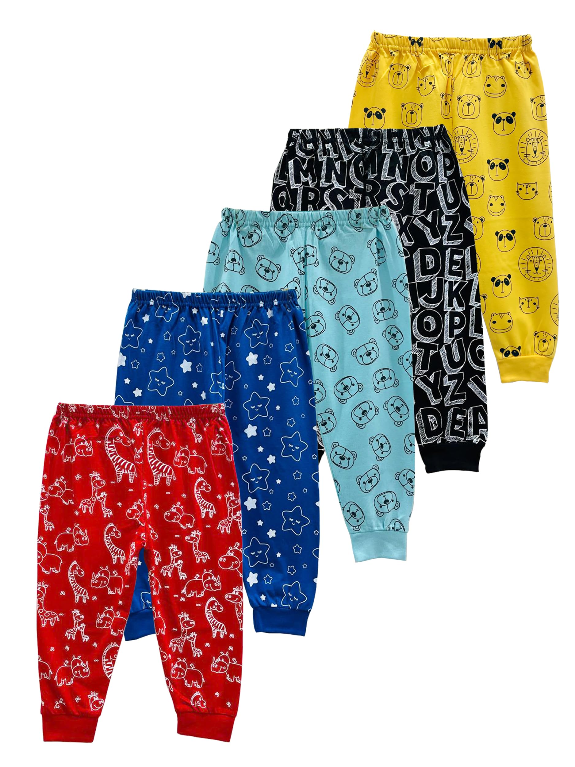 KuchipooRegular Fit Baby Boys and Baby Girls Pyjamas - Pack of 5