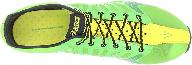 asics blazingfast mens shoes grn/blk/yel
