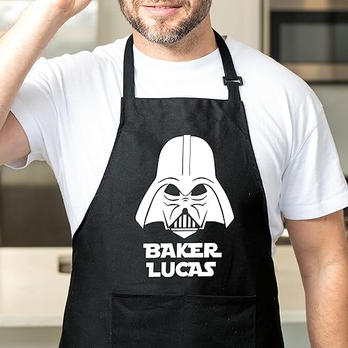 Miniatura 6 de Custom Apron for Men, Stars Wars Gifts, Chef Apron, Grilling Gift for Him, Anniversary, Christmas, Fathers Day Present for Dad, Delantales para