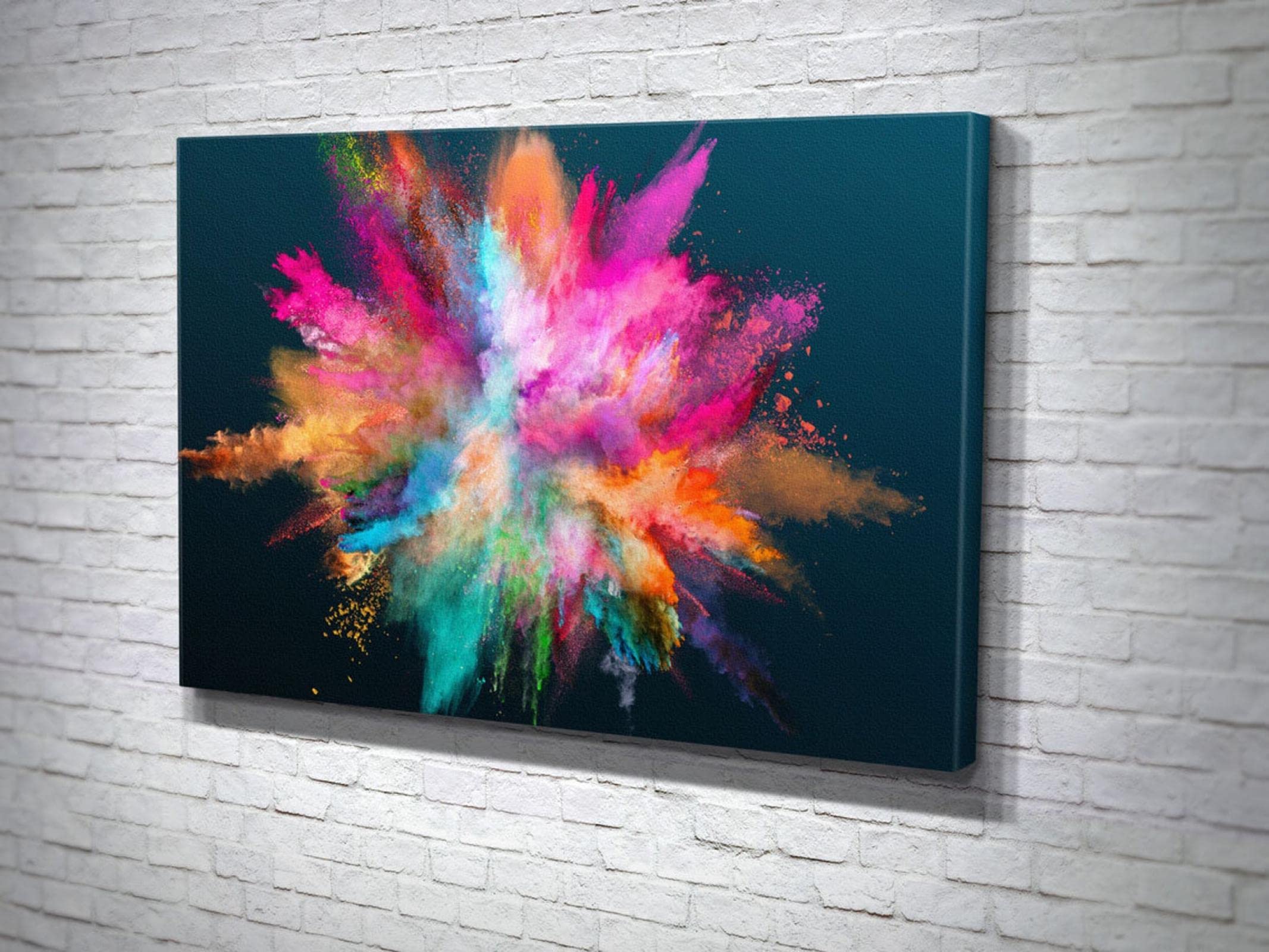 Amazon｜黒に着色された粉塵爆発ポスターヴォーグモダンアート壁画絵画